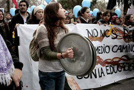 Personas participando de manifestación social