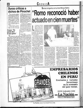 "Romo reconoció haber actuado en cien muertes"
