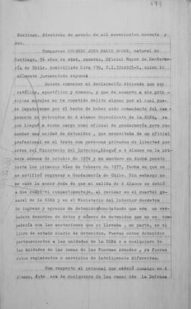 Declaración judicial de Orlando José Manzo Durán