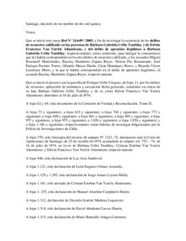 Sentencia  de Primera Instancia por el secuestro de Edwin Van Yurick Altamirano