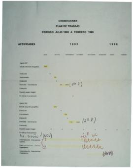 Cronograma y plan de trabajo