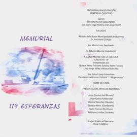 Memorial. 119 esperanzas
