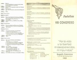 VIII Congreso "Por la vida y la libertad: ni desaparecidos ni impunidad"