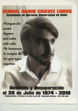 Afiche homenaje a Ismael Chavez Lobos