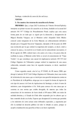 Sentencia de la Corte de Apelaciones por el secuestro de José Guillermo Orellana Meza
