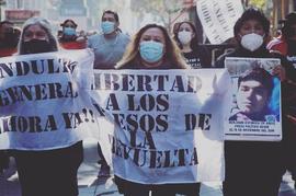 Manifestación familiares de los presos políticos