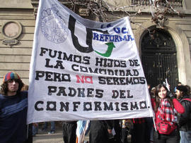 "FUIMOS HIJOS DE LA COMODIDAD PERO NO SEREMOS PADRES DEL CONFORMISMO"
