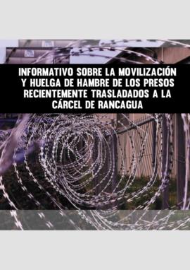 Informativo sobre la movilización y huelga de hambre de los presos recientemente trasladados a la Cárcel de Rancagua