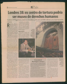 Londres 38: ex centro de tortura podría ser museo de derechos humanos