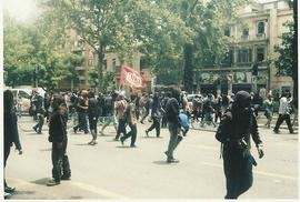 Personas en manifestación social