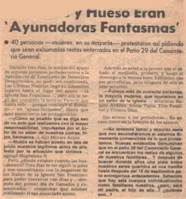 [De carne] y hueso eran 'ayunadoras fantasmas'