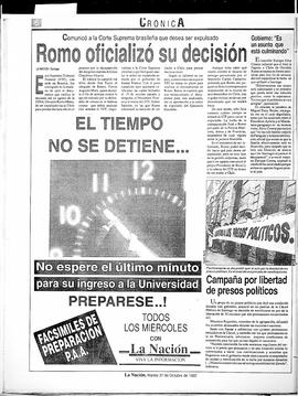 Romo oficializó su decisión