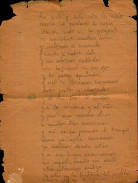Poema de Miguel Gaete a su hermano, Gregorio