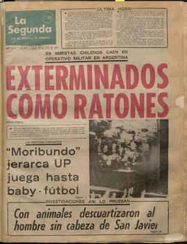 Exterminados como ratones
