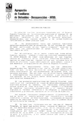 Declaración pública