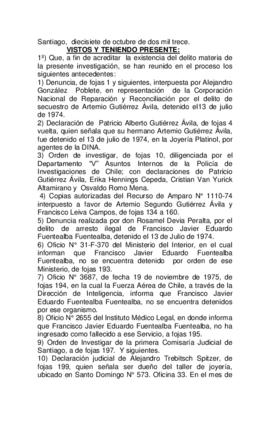 Procesamiento judicial por los secuestros y desaparición forzada de Artemio Gutiérrez Ávila, Francisco Fuentealba Fuentealba y Abundio Contreras González