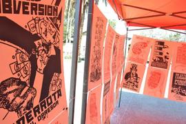 Exhibición itinerante de afiches de la "Brigada 40 años de luchas y resistencia"