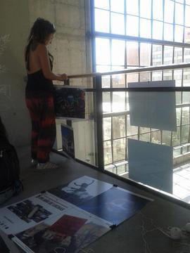 Instalación de exposición "Un año de luchas"
