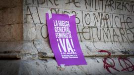 Afiche "LA HUELGA GENERAL FEMINISTA ¡VA!"