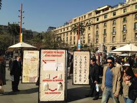 Exposición itinerante "Montajes comunicacionales del pasado y del presente"