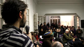 Público asistente al lanzamiento del libro "40 años de luchas y resistencia"