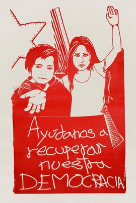 Afiche "Ayúdanos a recuperar nuestra DEMOCRACIA"