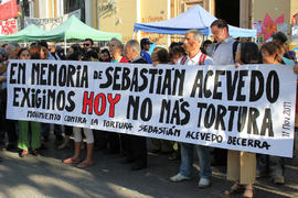"En memoria de Sebastián Acevedo exigimos HOY no más tortura"
