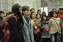 Personas en Londres 38 durante el día del Patrimonio 2015