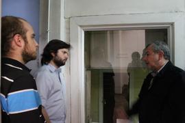 Gabriel Boric durante visita a Londres 38, espacio de memorias
