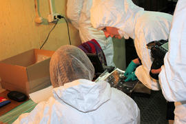 Expertos forenses del Centro Nacional de Conservación y Restauración en Londres 38