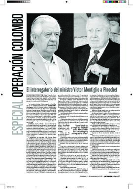 Interrogatorio del juez Víctor Montiglio Rezzio a Augusto Pinochet