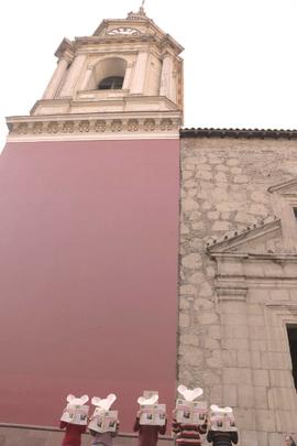 Intervención por conmemoración de la Operación Colombo fuera de la Iglesia San Francisco