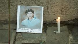 Fotografía de Carlos Alberto Cuevas Moya asesinado el 21 de diciembre de 1973